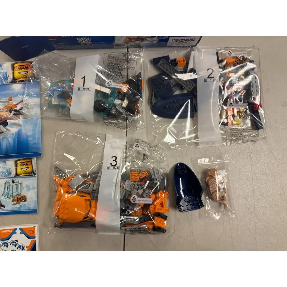 LEGO City Arctic Air Transport 60193 277pcs New Open Box Sealed Bags Complete